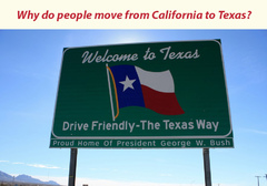 Why Do People Move from California to Texas